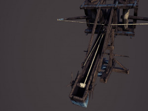 ballista lithobolos stone thrower Model 3D