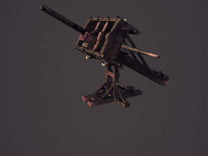 ballista lithobolos stone thrower Model 3D