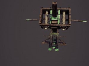ballista lithobolos stone thrower Model 3D
