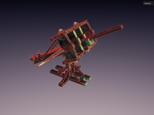 ballista lithobolos stone thrower Model 3D