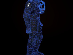 Star wars imperial v-wing pilot 3D Model