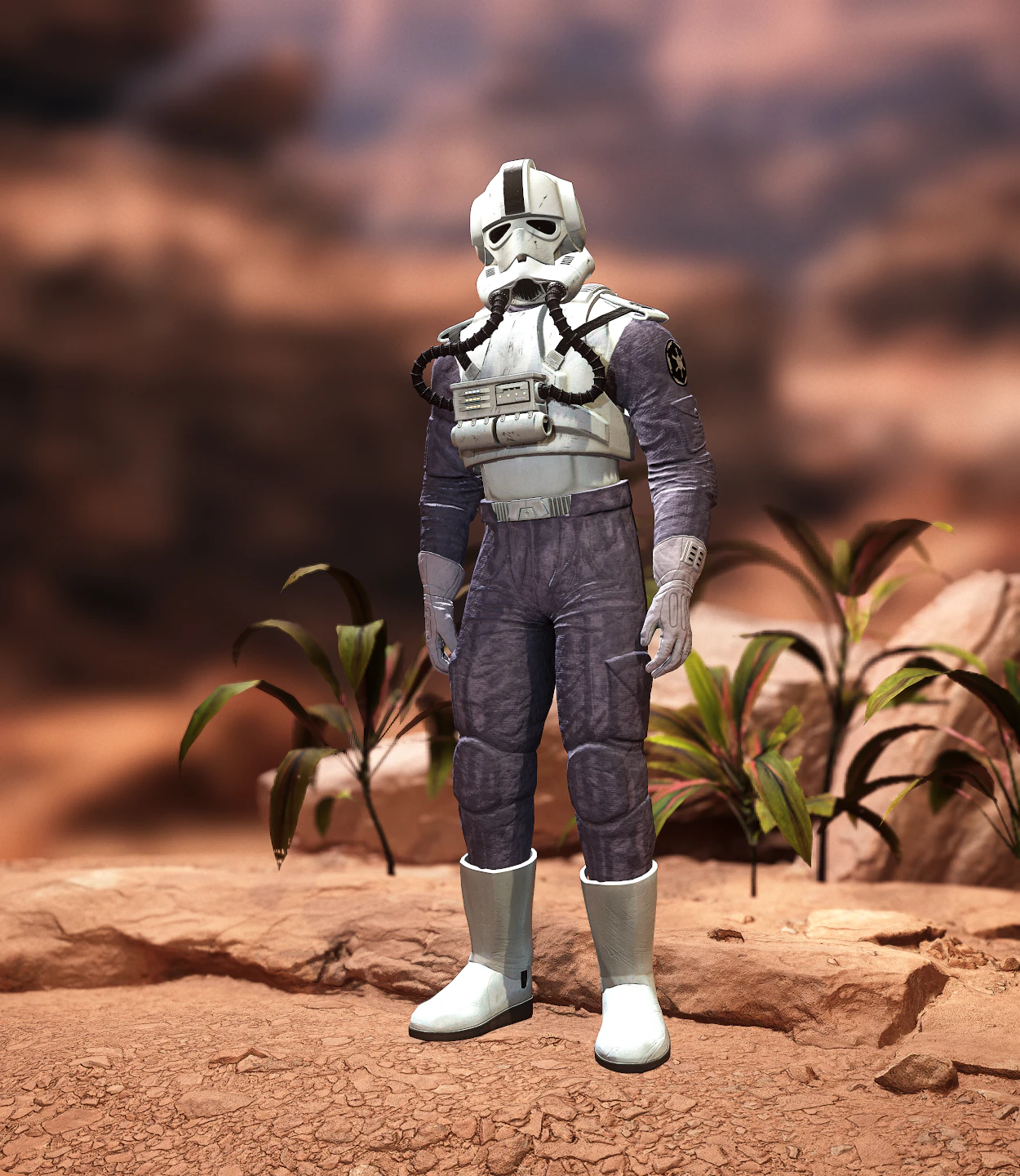 Star wars imperial v-wing pilot 3D Model .c4d .max .obj .3ds .fbx .stl .blend 