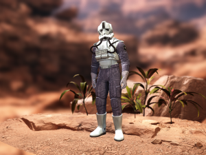 Star wars imperial v-wing pilot 3D Model