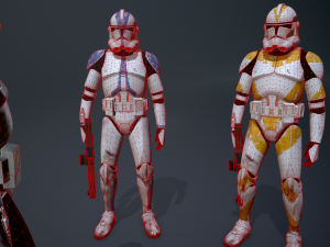 Star wars clone trooper phase 2 pack 1 3D Model