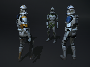 Star wars clone trooper phase 2 pack 1 3D Model