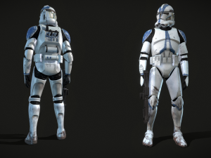 Star wars clone trooper phase 2 pack 1 3D Model