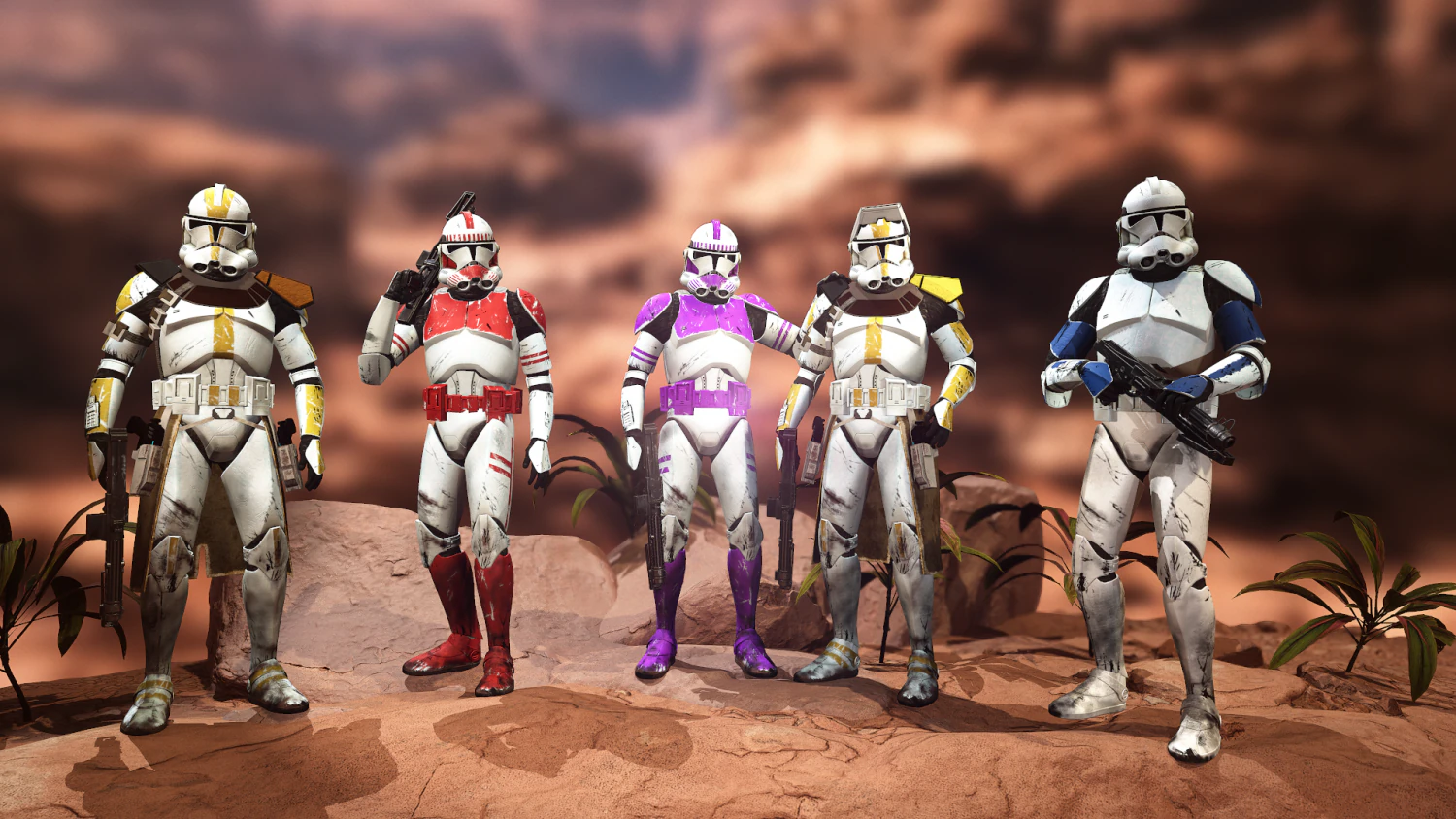 Star wars clone trooper phase 2 pack 2 3D Model .c4d .max .obj .3ds .fbx .stl .blend