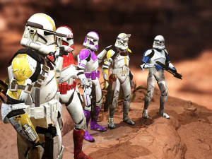 Star wars clone trooper phase 2 pack 2 3D Model
