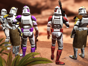 Star wars clone trooper phase 2 pack 2 Modelo 3D