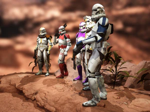 Star wars clone trooper phase 2 pack 2 3D Model