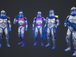Star wars clone trooper phase 2 pack 2 Modelo 3D