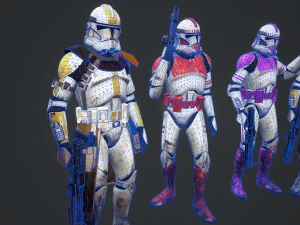Star wars clone trooper phase 2 pack 2 3D Model