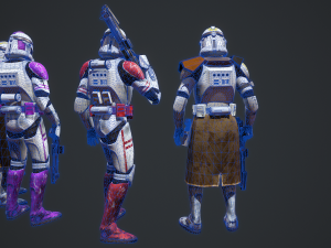 Star wars clone trooper phase 2 pack 2 Modelo 3D
