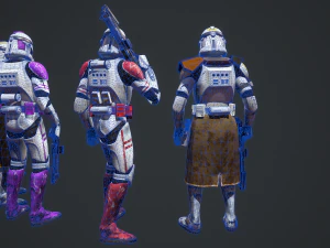 Star wars clone trooper phase 2 pack 2 3D Model