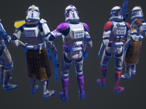 Star wars clone trooper phase 2 pack 2 Modelo 3D