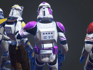 Star wars clone trooper phase 2 pack 2 3D Model