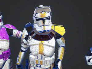 Star wars clone trooper phase 2 pack 2 3D Model