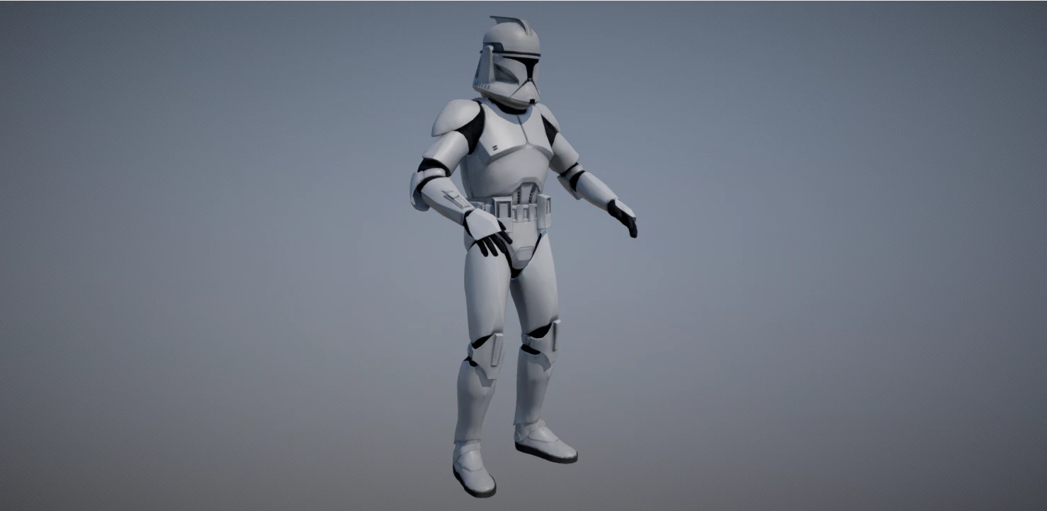star wars clone trooper phase 1 3D Model .c4d .max .obj .3ds .fbx .stl .blend 