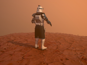 star wars clone trooper phase 1 heavy 3D Модель