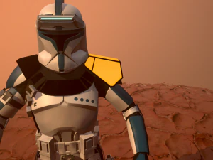 star wars clone trooper phase 1 heavy 3D Model