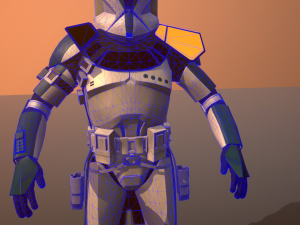 star wars clone trooper phase 1 heavy 3D Модель