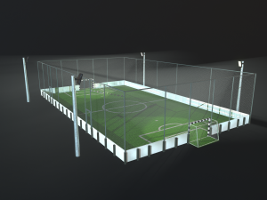 soccer field Model 3D