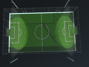 soccer field 3D 模型
