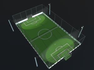 soccer field 3D 模型