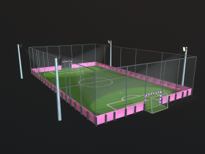 soccer field 3D 模型