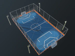 soccer field 3D Model