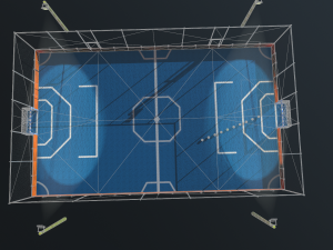 soccer field 3D 模型