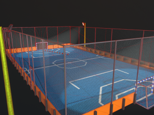 soccer field 3D 模型