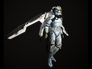 clone trooper phase 2 sky trooper 3Dモデル