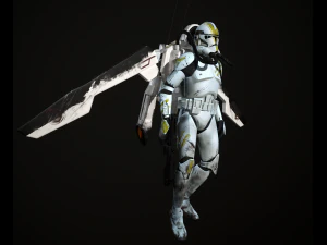 clone trooper phase 2 sky trooper 3D Model