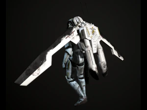 clone trooper phase 2 sky trooper 3D Model