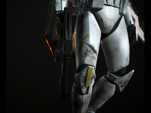 clone trooper phase 2 sky trooper 3D Model
