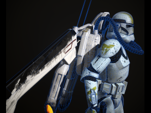 clone trooper phase 2 sky trooper 3Dモデル