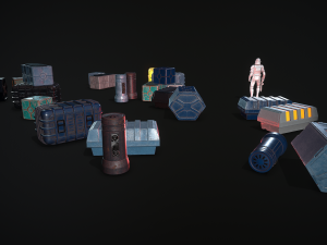 star wars cargo pack 1 3D Model