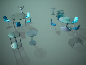 glass furniture 3D Model