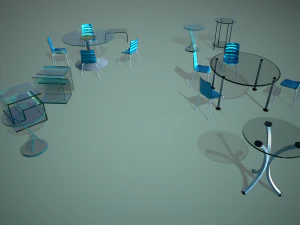 glass furniture 3D Model