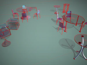 glass furniture 3D Model