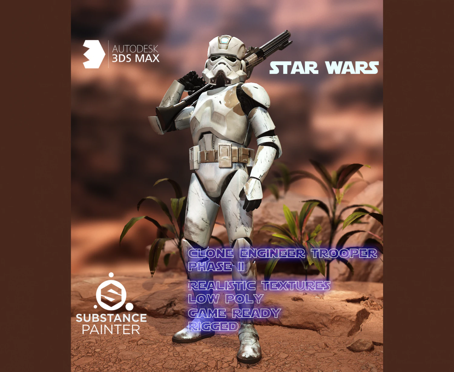 Clone engineer phase 2 3D Model .c4d .max .obj .3ds .fbx .stl .blend 