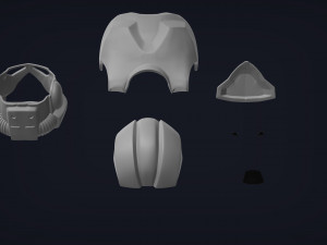 clone engineer phase 2 helmet and body armor 3d print model Model Cetak 3D