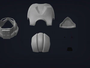 clone engineer phase 2 helmet and body armor 3d print model 3D Print Model