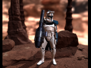 Clone trooper heavy Model 3D