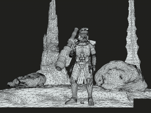 Clone trooper heavy Model 3D