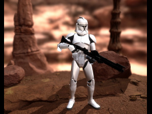 Clone trooper rigged 3D Модель