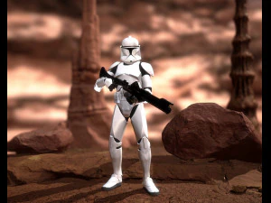 Clone trooper rigged 3D Model