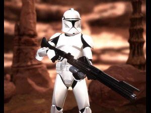 Clone trooper rigged 3D Model