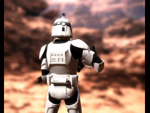 Clone trooper rigged 3D Модель